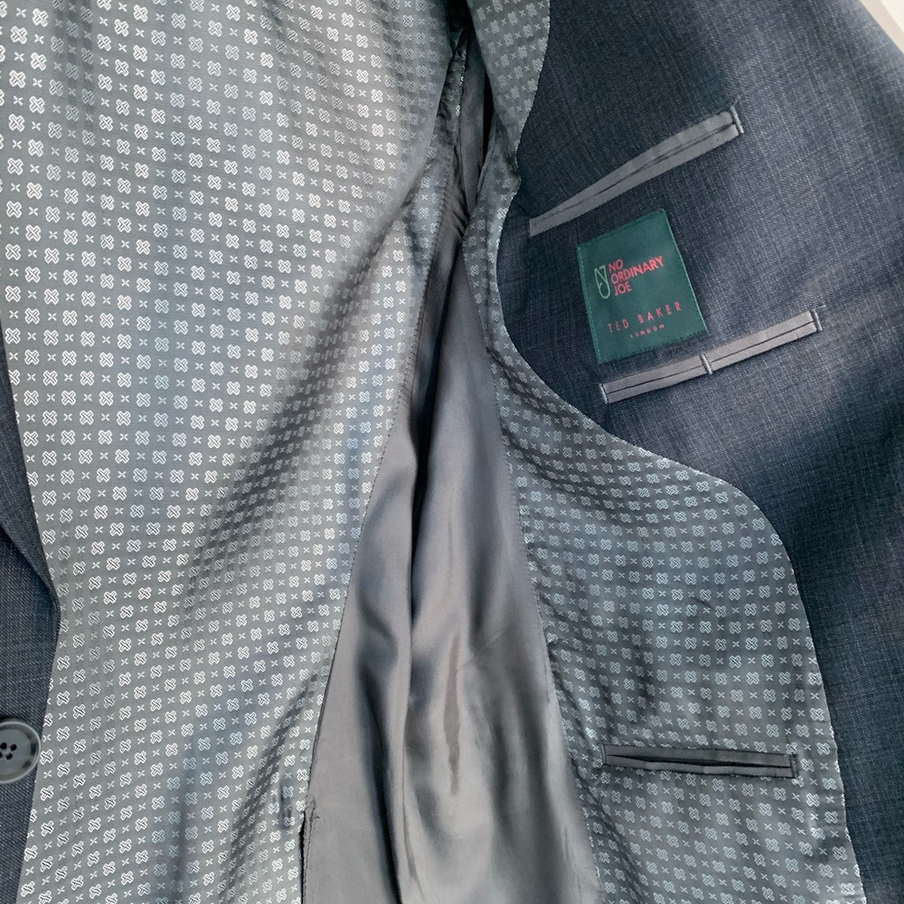 Men's Ted Baker Gray Blazer - Picture 3 of 5